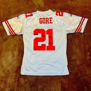 Frank Gore #21 NFL SF 49ers White Jersey (M)